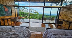 Vista al bosque desde Gallito Suite en Buglas Lodge, hotel en Limón Indanza Ecuador